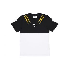 Hydrogen unixex camiseta Thunders blanco negro