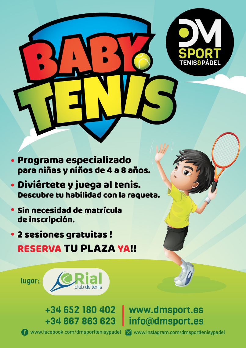 Cartel Baby Tennis DMsport