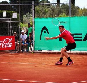 El tenista profesional Rafael Izquierdo y el Equipo DMsport