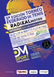 5ª Edición Torneo Federado de Tenis Radikal Motos