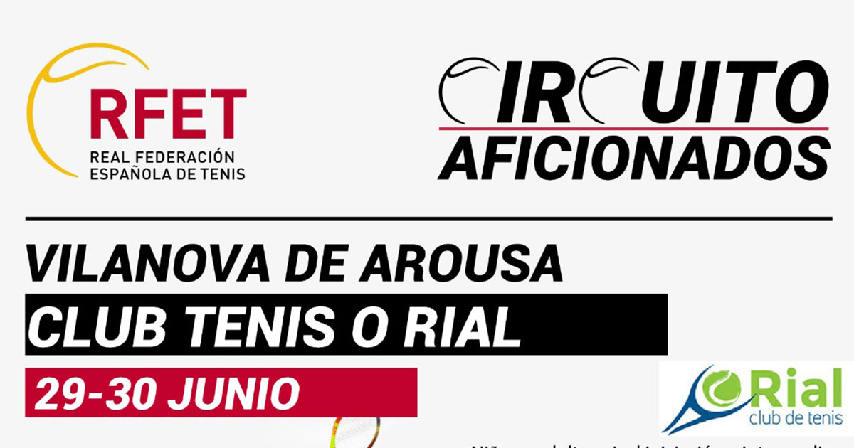 circuito aficionados 2019 Club de Tenis O Rial